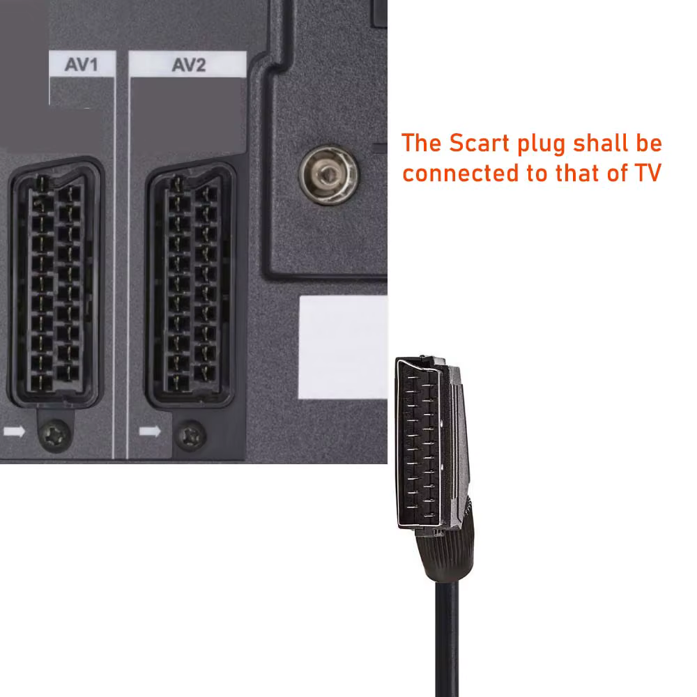 Cable AV a Scart convertidor audio video RCA entrada salida - imagen 5