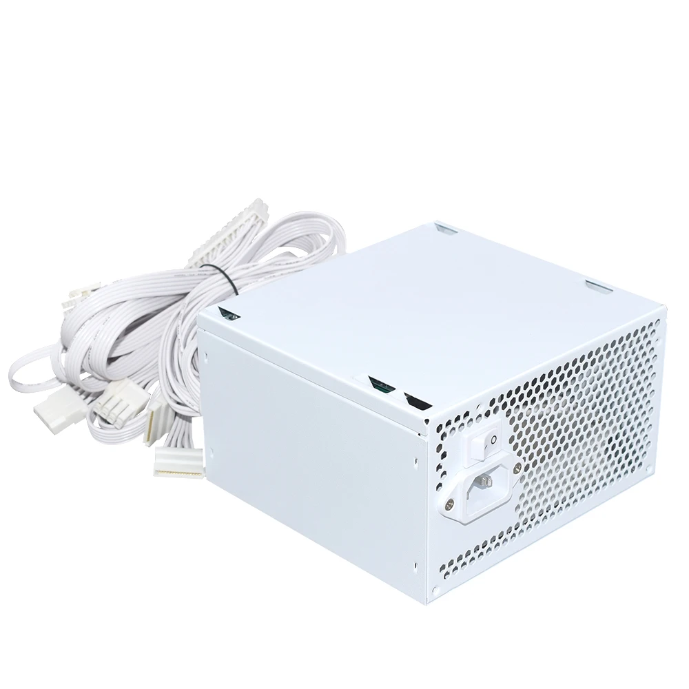 JULONGFENGBAO blanco ATX 650W escritorio e-sports videojuego ordenador fuente de alimentación 110-230V fuente de alimentación de bajo ruido valor máximo máximo de pico 800W - imagen 4