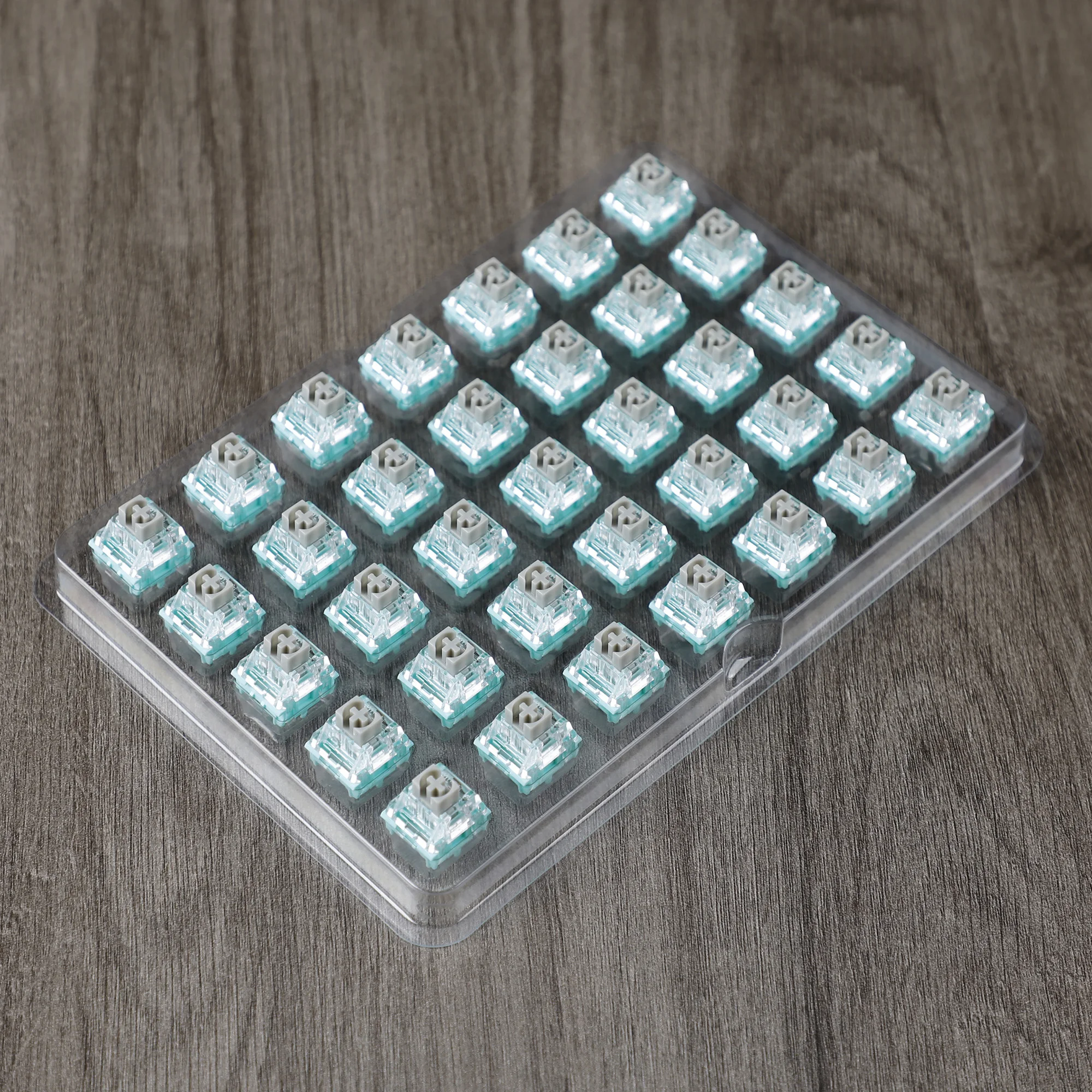 Kailh x Skyloong interruptor mecánico lineal de 5 pines, cubierta transparente, 40gf, lavanda, 45gf, velocidad, Plata para teclado mecánico - imagen 3