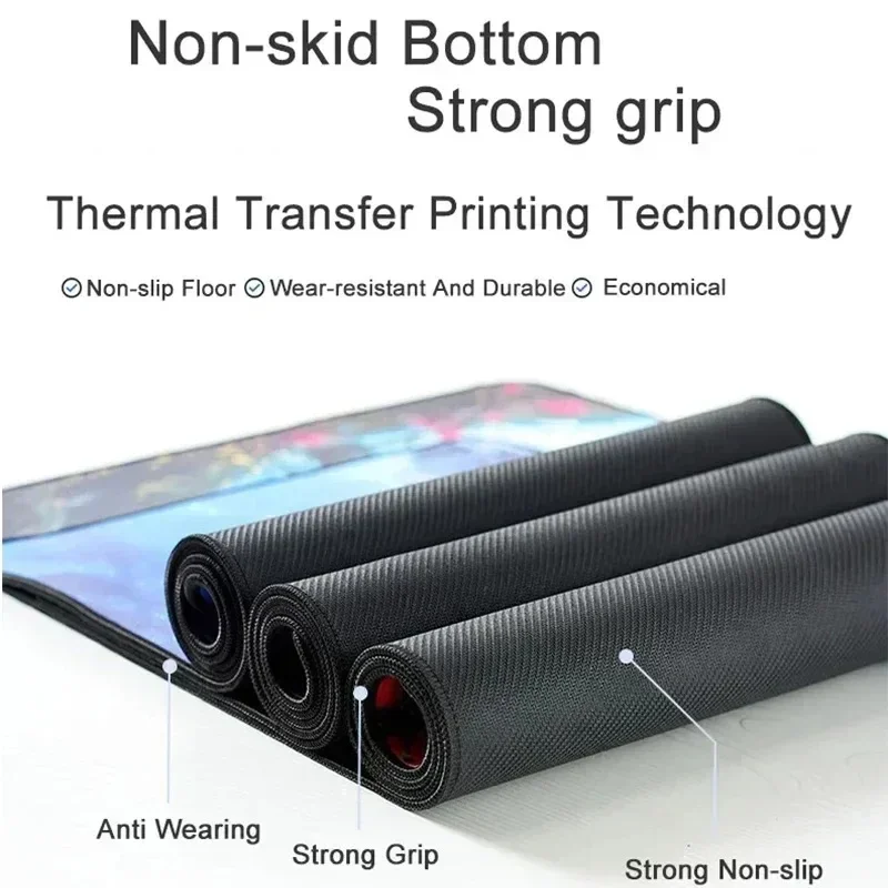 Alfombrilla de ratón para coche deportivo XXL, accesorios para juegos, alfombrilla de escritorio para teclado de jugador de oficina, alfombrilla antideslizante para ordenador portátil, alfombrilla de ratón grande de Anime GTR - imagen 5