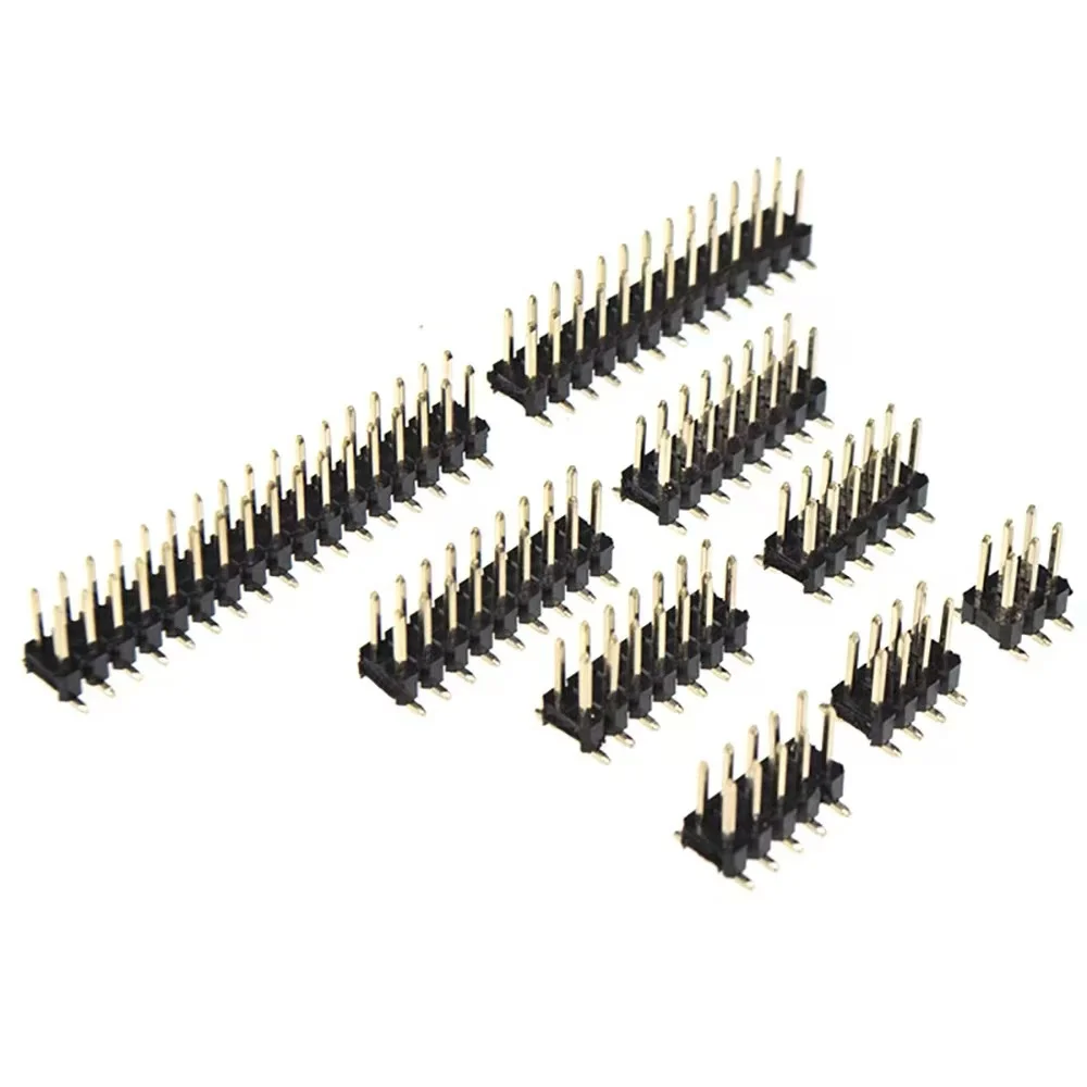 SMD SMT Picth 1,0mm 1,27mm 2,0mm 2,54mm doble fila macho PIN conector de tira de cabecera 2*2/3/4/5/6/7/8/9/10/11/12/20/25/30-40PIN - imagen 3