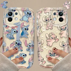 Funda transparente Disney Stitch Angel para Xiaomi 13T 12T 14 13 12 11 Lite 5G NE 10T POCO X5 X6 Pro X3 NFC X4 GT F3 F4 F5 F6 M6 M5S C65
