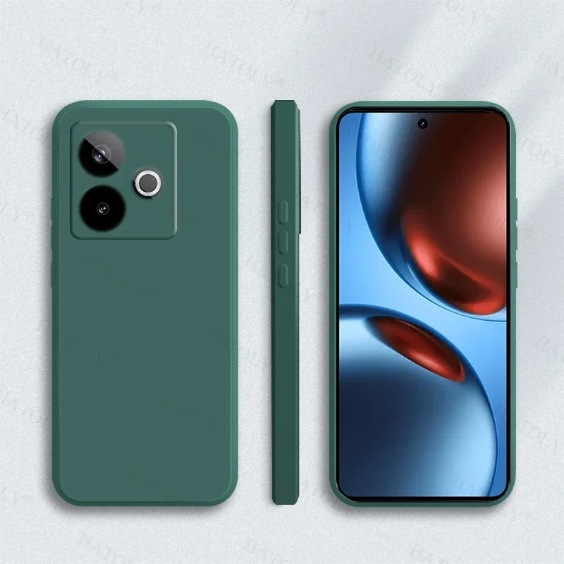 Para Realme GT 7T funda para Realme GT 7T antigolpes Original de silicona líquida Color caramelo funda para Realme GT 7T funda de 6,8 pulgadas - imagen 3