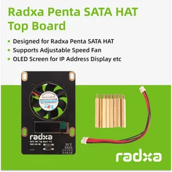 Radxa Penta SATA HAT – Placa de expansión para almacenamiento