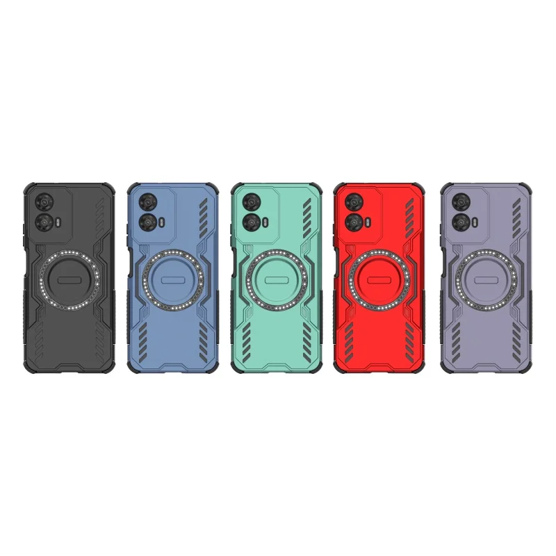 Para cubierta Motorola Moto G34 funda Moto G34 Capas nuevo teléfono a prueba de golpes parachoques trasero atracción magnética Adsorción Fundas Moto G34 - imagen 3