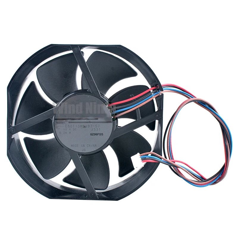 Ventilador de refrigeración de 8cm y 80mm E80T13MS1B7-57 DC13V 0.24A ventilador Circular de 4 pines para EB-C2040XN C2080XN C745WN proyector chasis CPU 80x80x25mm - imagen 3