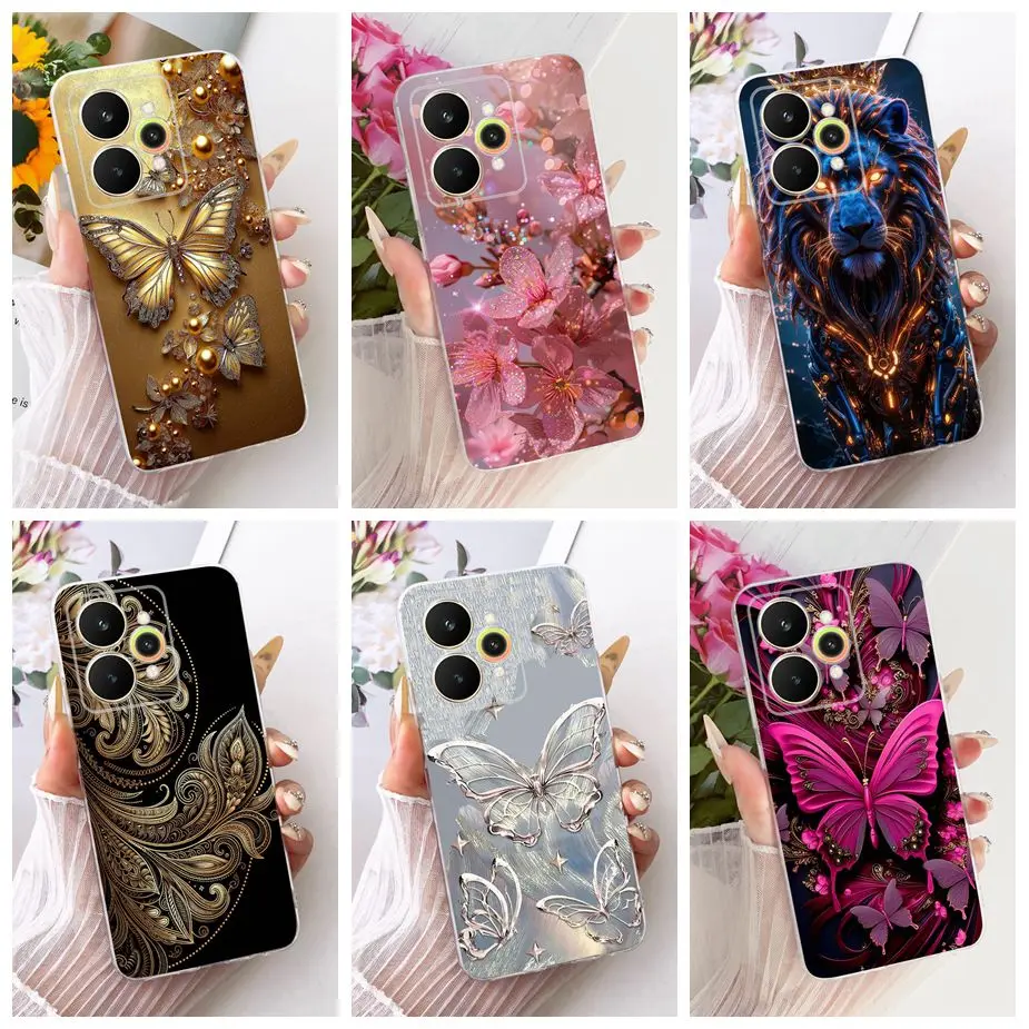 Para Realme 15 Pro funda RMX5101 hermosa mariposa cubierta pintada suave funda de teléfono delgada para Realme 15 Realme15 Pro 5G Fundas Coque