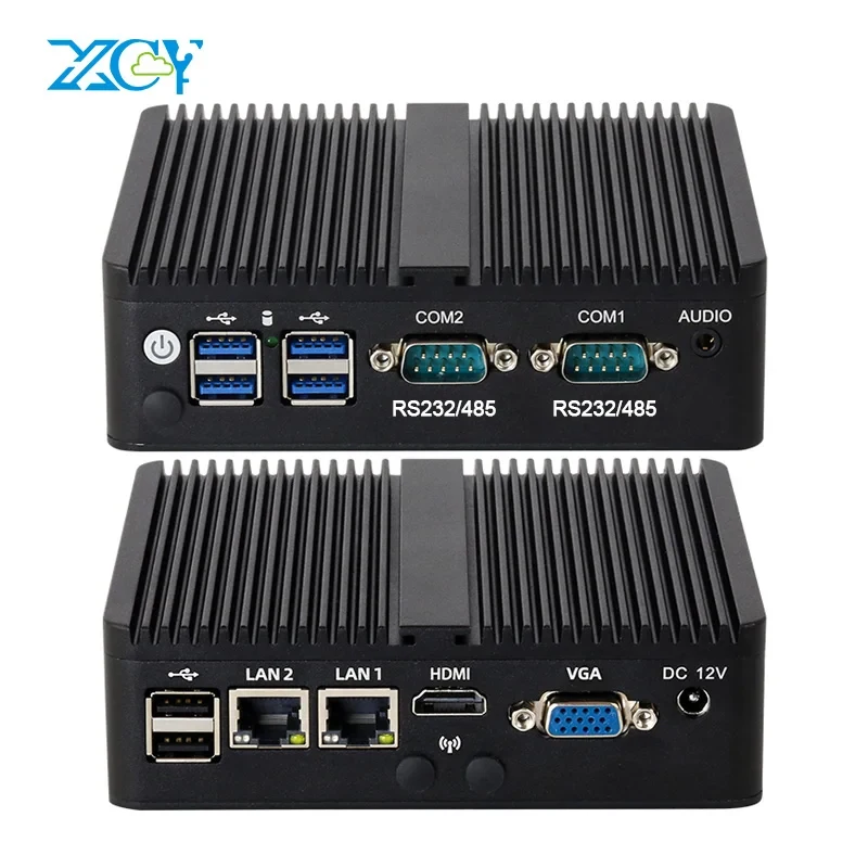 Mini PC Industrial Intel Celeron J6412 Sin Ventilador Ethernet WiFi 4G