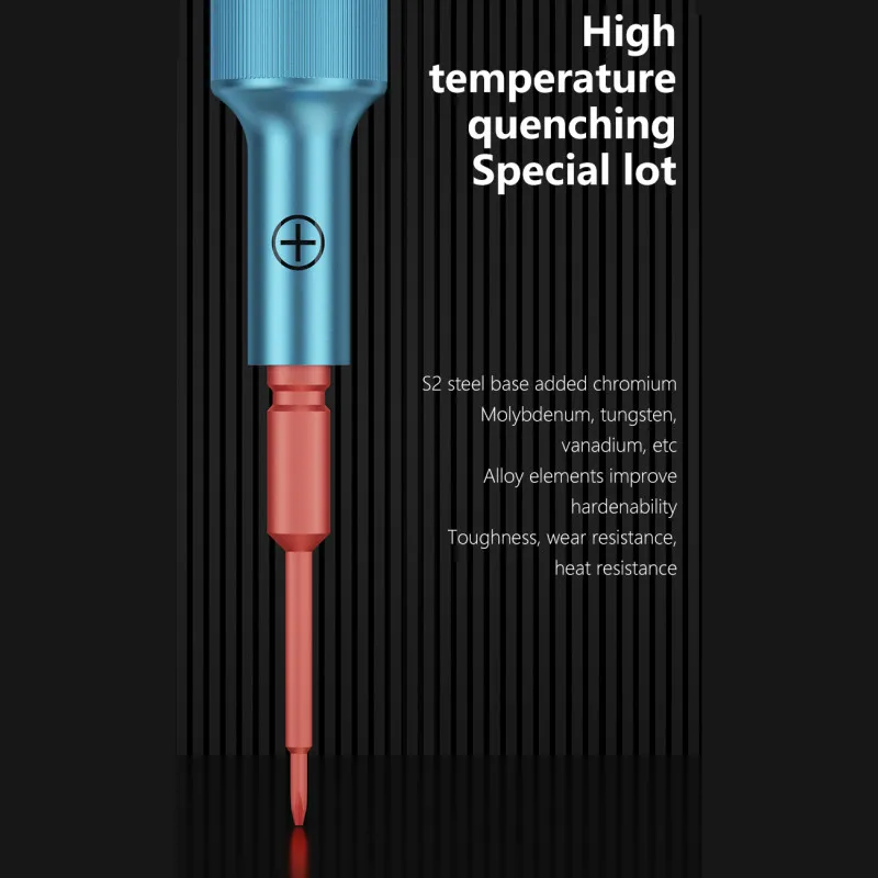 MaAnt MY-905 S2 Juego de destornilladores de acero de aleación para mantenimiento de teléfonos móviles Kit de destornillador de perno magnético de desmontaje de cabeza adicional - imagen 5