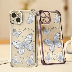 Funda Infinix Hot 30i/40/10S/9 – Mariposa Plateada Antigolpes