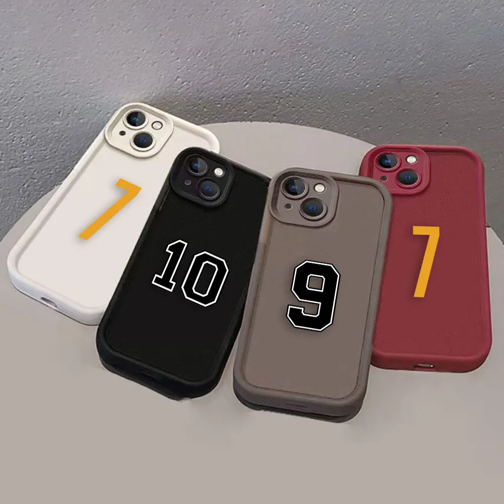 Funda de teléfono con números de la suerte de fútbol 7 10 9, Funda de TPU para OPPO RENO 12 12F 11 11F 10 8 8T 7 7Z 6 6Z 5 Lite PRO PLUS - imagen 2