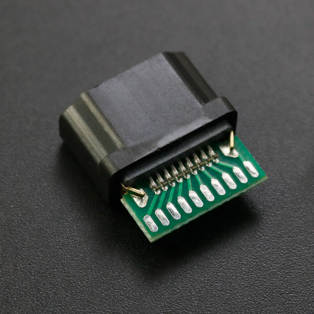 Piezas HDMI A con placa de revestimiento PCB maestro, sellos de cables de unión, Conector de enchufe HD, prueba de asiento hembra, chapado en oro - imagen 5