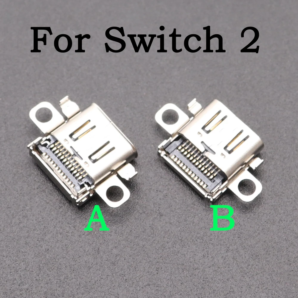 5 unids/lote Original nuevo para Nintendo Switch 2 NS2 consola de juegos tipo C toma de carga de energía Usb NS 2 conector de puerto de cargador