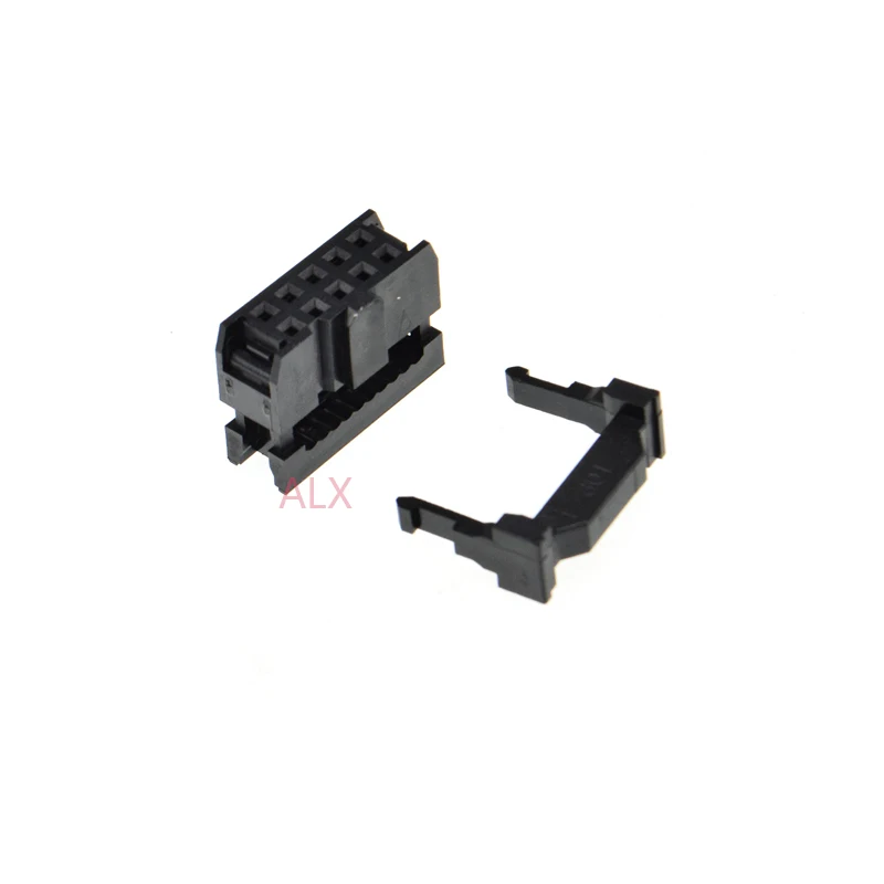 10 Uds Fc-10p conector Idc paso 2,54mm Jtag Isp conector de doble fila hembra 2x5pin 10pin 10p para cabezal de caja Dc3 Idc para Cable - imagen 2