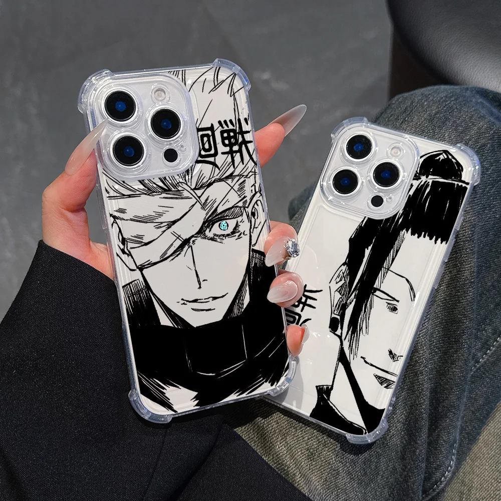 Funda de teléfono Anime Jujutsu Kaisen para Oppo A3x A3 A78 A74 A76 A72 A58 A57 A54 A53 A38 A31 A15 A16 A9 A7 A5 4G 5G cubierta anticaída