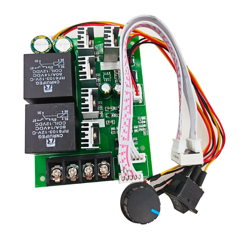 Controlador de velocidad con pantalla Digital del motor de CC, 0 ~ 100%, módulo de accionamiento ajustable, entrada MAX60A, 12V, 24V - imagen 3