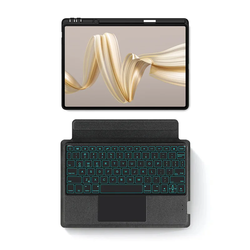 Funda con teclado magnético para Huawei MatePad Pro 12,2 2024, cubierta con panel táctil retroiluminado para Huawei MatePad Pro 12,2, MRO-W00, W10 - imagen 4