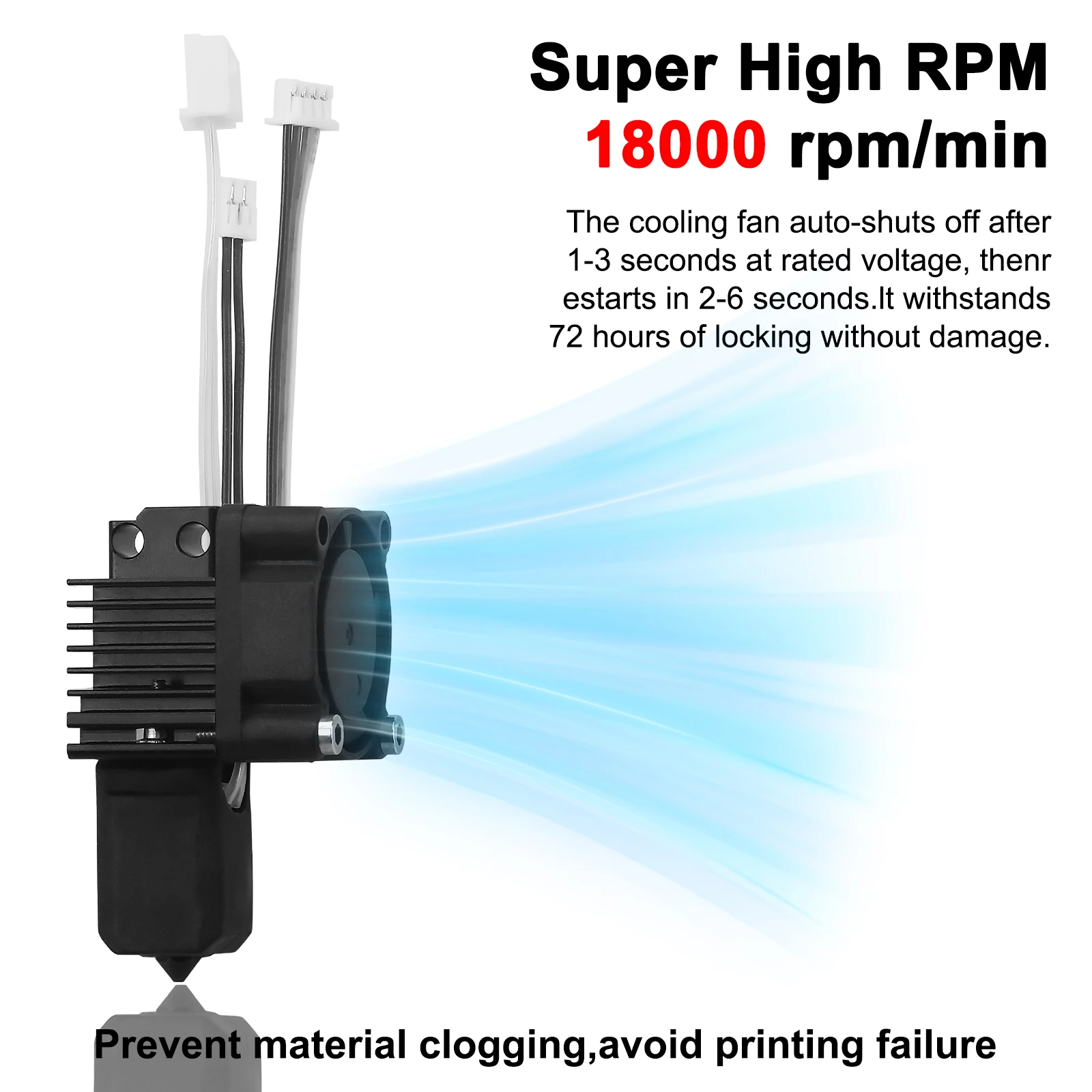 TZ2.0 extremo caliente para Bambu Lab P1 X1 serie Hotend Kit cabezal de extrusión con ventilador 24V60W calentador de cerámica para piezas de impresora 3D Bambulab - imagen 3