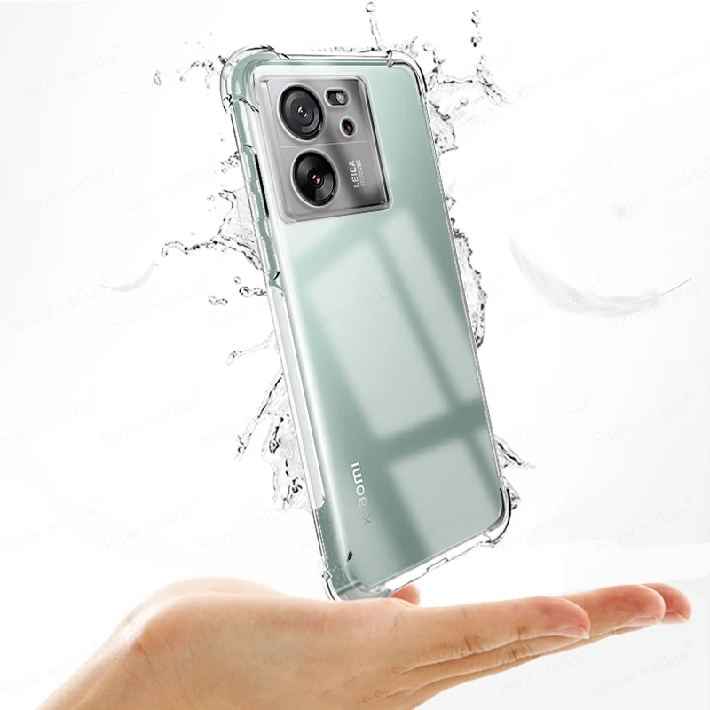Para Xiaomi 13T Pro Airbags Buffer funda de protección completa para Xiaomi 13T Pro funda trasera transparente suave TPU a prueba de golpes - imagen 5