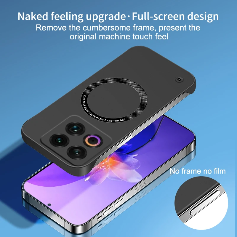 Carcasa ultrafina para Meizu 22 5G, Funda magnética para teléfono, dura, de lujo, sin marco, antihuellas, ligera, carcasa trasera - imagen 5