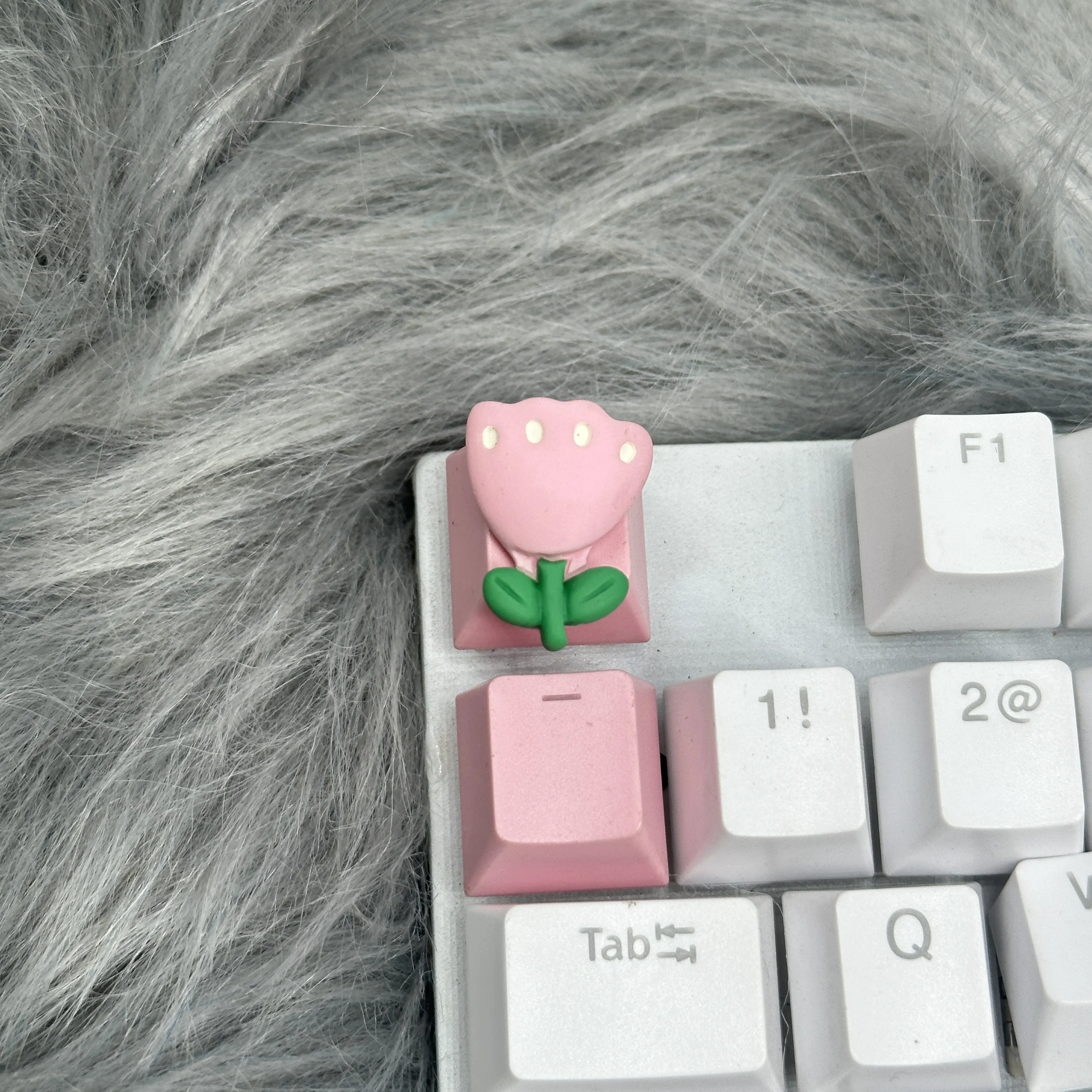 Teclas DIY con lindas melodías florales, teclado mecánico cruzado semitransparente, base ESC, teclas rosas semitransparentes - imagen 4