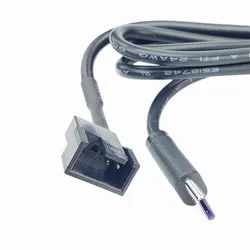 Angitu tipo C a CPU 4 pines/3 pines Cable de ventilador ventilador de refrigeración de computadora Cable adaptador USB/TYPE-C 12V Host alto flujo de aire