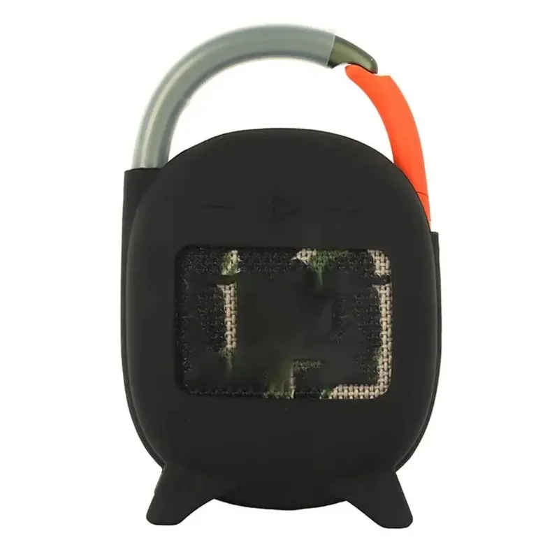 Funda de silicona a prueba de golpes, funda protectora de transporte a prueba de polvo, funda de pie para altavoz portátil Jbl Clip4 BT