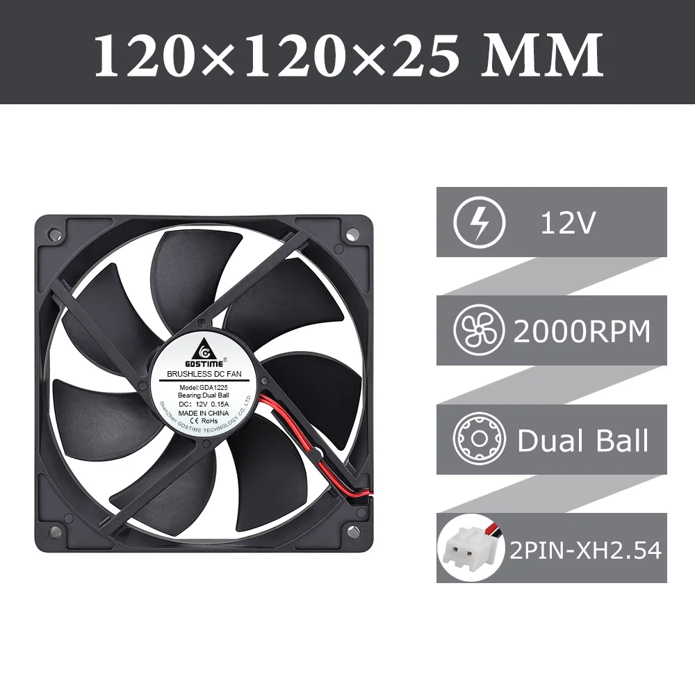 12V 2Ball 2P 2000RPM