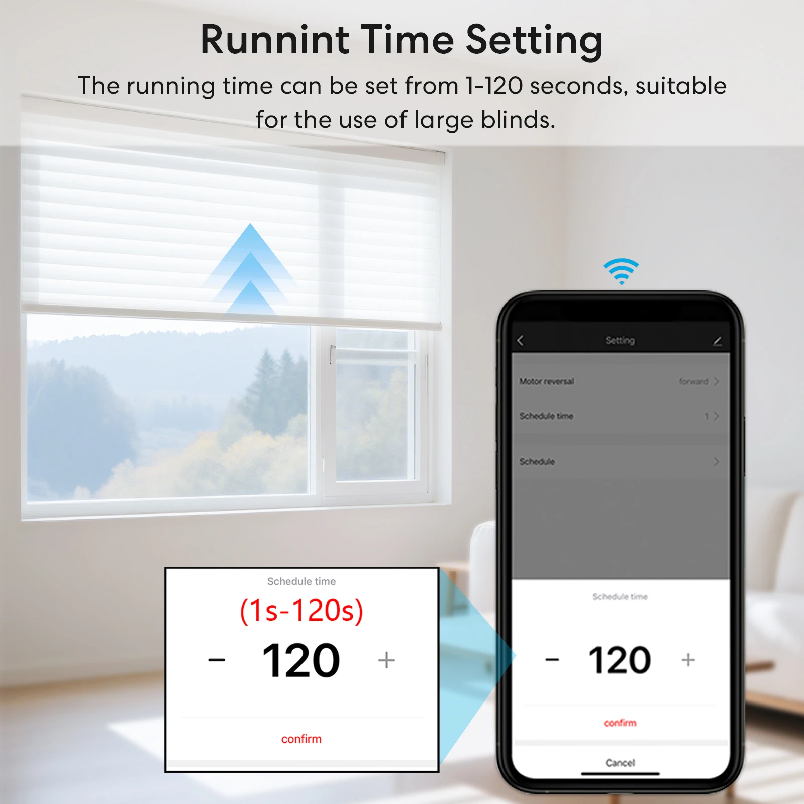 RiooCubee Tuya Smart Life, tragaluz inteligente, persianas, toldos motorizados, configuración de tiempo de ejecución, Control remoto a través del asistente de hogar Alexa - imagen 5