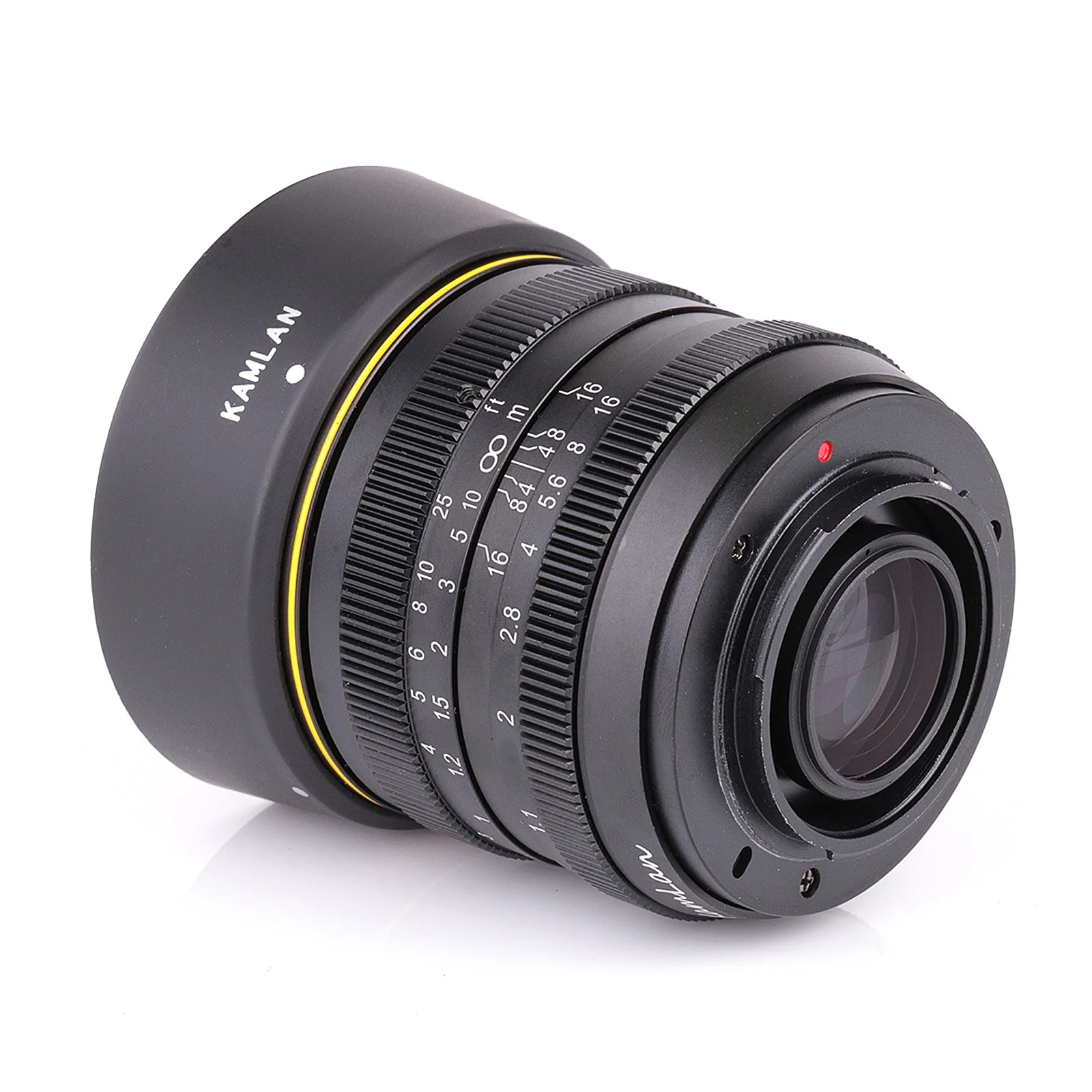 Kamlan-lente de enfoque Manual de gran apertura, 50mm, f1.1aps-c, para Canon, EOS-M, SONY, e-mount, Fuji X M4/3, cámaras sin espejo - imagen 4