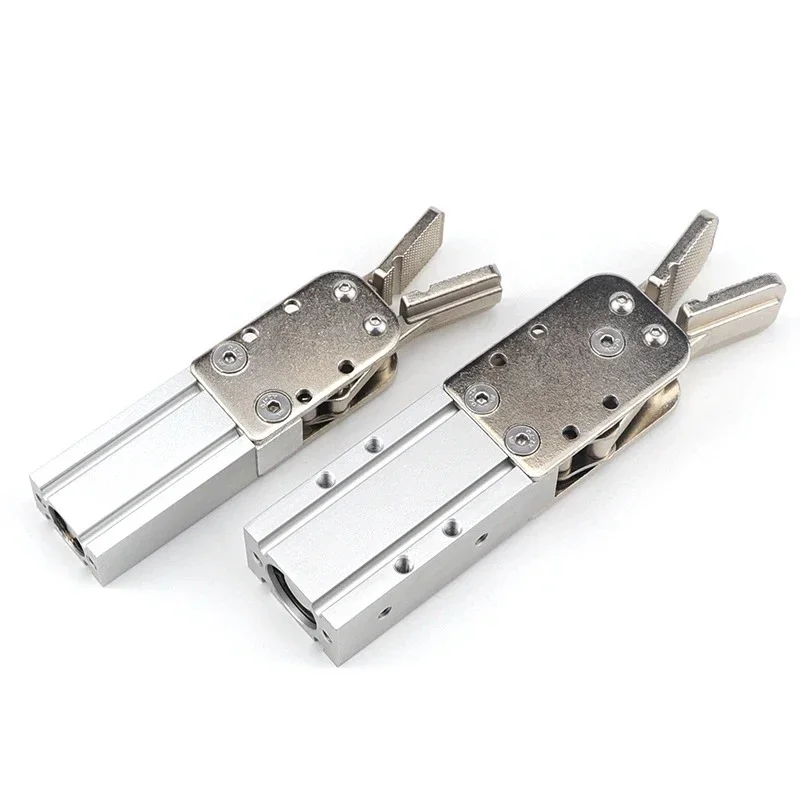 Pinza de cilindro neumático para máquinas robóticas, abrazaderas de extremo de manipulador de doble efecto de simple efecto 2015D 1615D