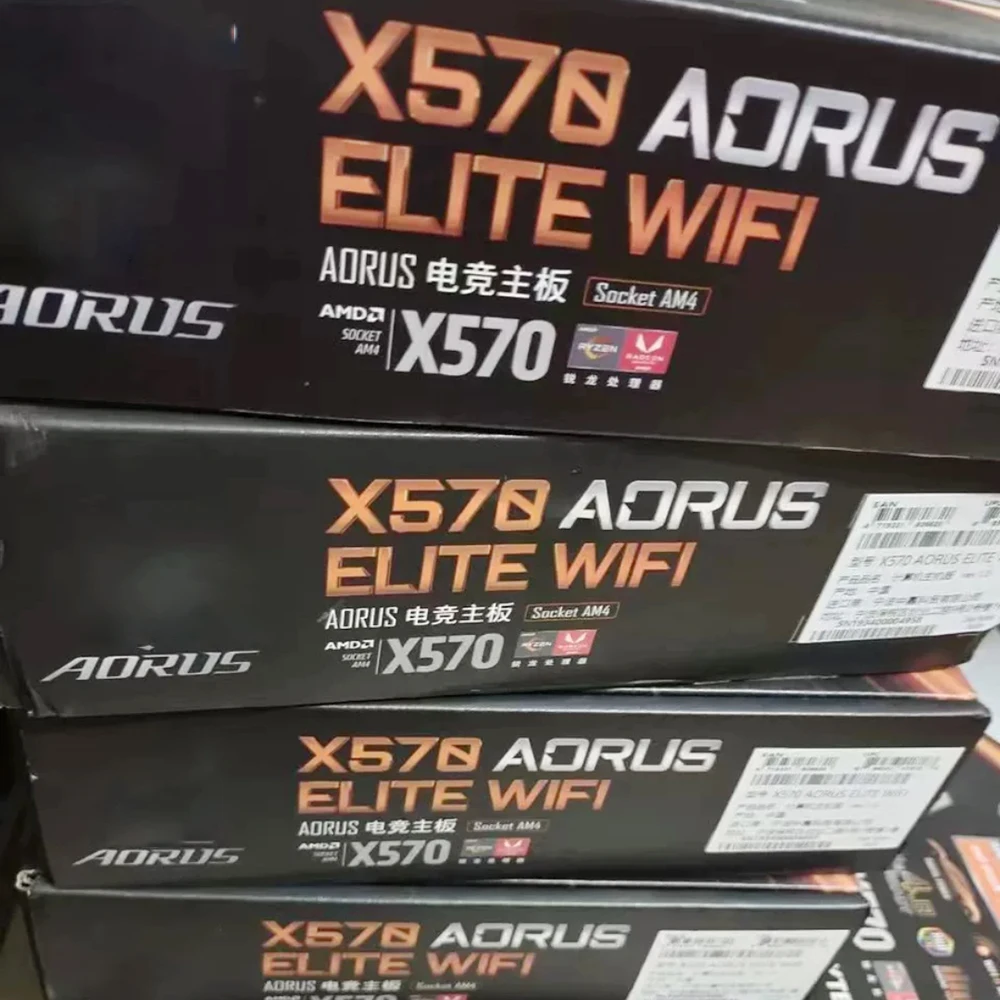 Para placa base Gigabyte ATX 4XDDR4 128GB AM4 X570 AORUS ELITE WIFI placa base de escritorio - imagen 5