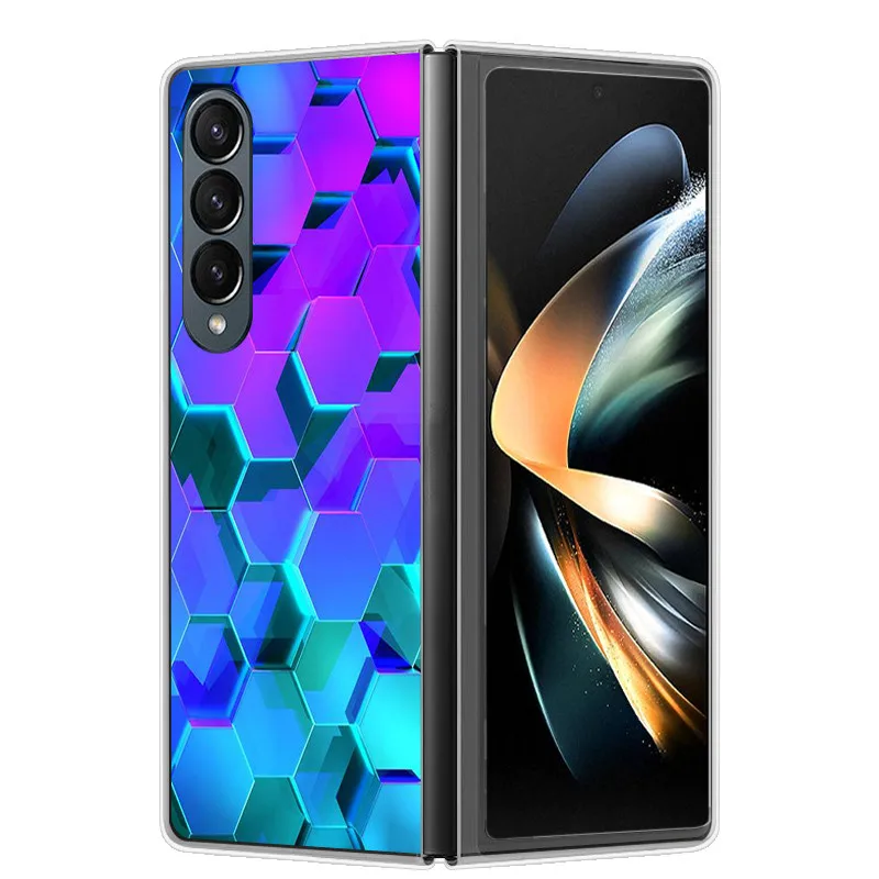 Funda plegable para Samsung Galaxy Z Fold 4, Funda de plástico para PC, Funda dura, Funda de moda para Samsung Galaxy Fold4 Fold 5 - imagen 5