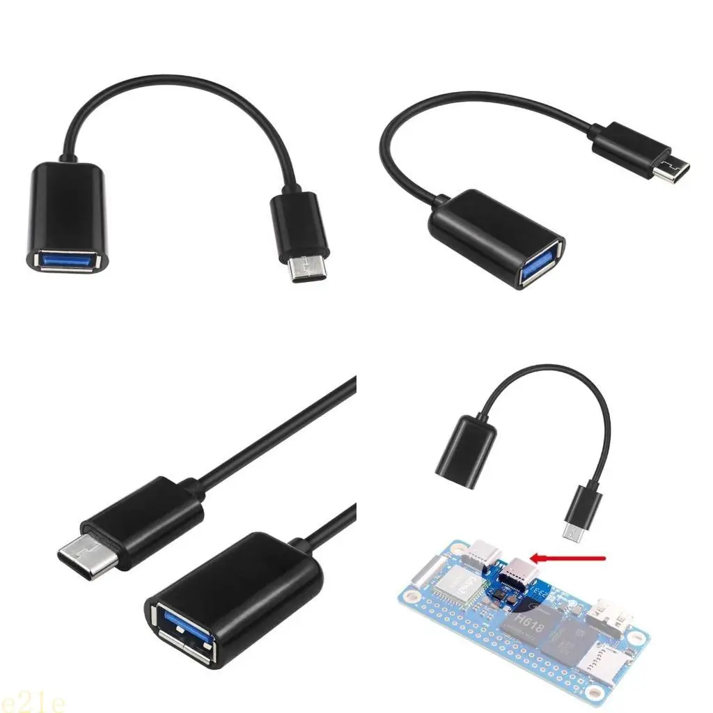 E21E USBC a USB OTG Adaptador Cable Typec para adaptador USB Cable para naranja