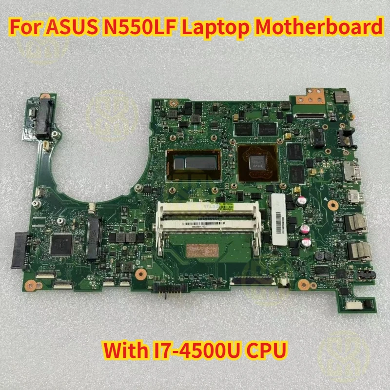 Placa base N550LF para placa base de ordenador portátil ASUS N550LF I7-4500U GT745M 4G prueba OK