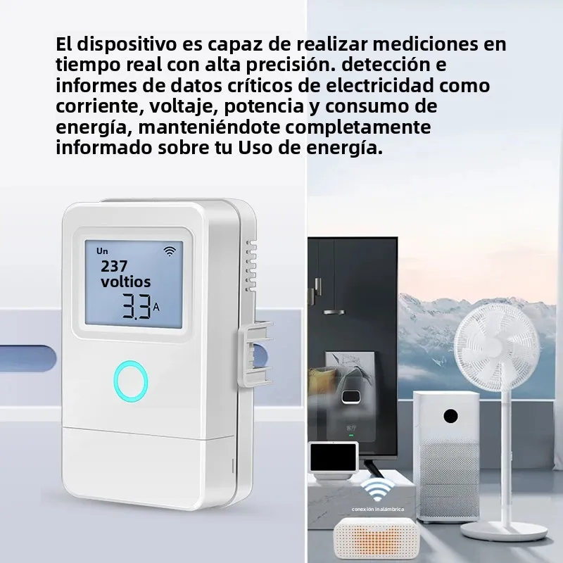 Haozee Tuya Wifi medidor de energía inteligente pantalla LCD consumo de producción de energía monitoreo bidireccional Control por aplicación - imagen 4