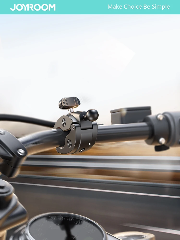 Clip de salida de aire para coche, soporte para teléfono móvil con bola de unión para coche y cargador de coche inalámbrico, soporte para teléfono de bicicleta, varilla curva - imagen 5