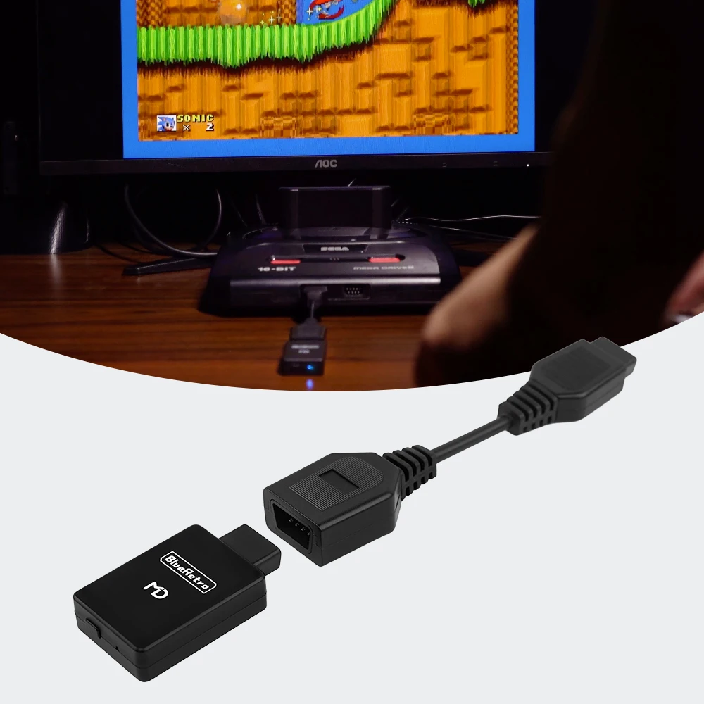 Adaptador de controlador inalámbrico RetroScaler Blueretro para consola de juegos MD1 MD2 Mega Drive Sega Genesis - imagen 5