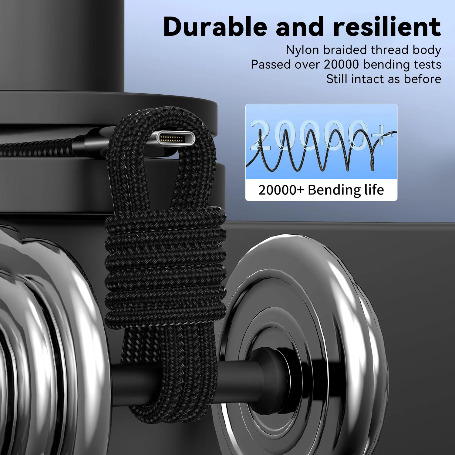 MIZIQIER Paquete de 5 cables USB A a USB C, 1,6 pies 3,3 pies 6,6 pies 10 pies 15 pies 3A Cable tipo c de carga rápida para iPhone 15 16 17 Series - imagen 5