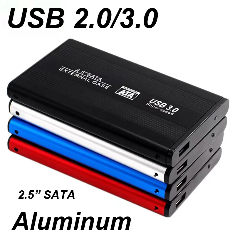 USB 3,0/2,0 caja de disco duro de 2,5 pulgadas HDD caja externa Caddy de aluminio 2,5 "Sata HDD luz LED para ordenador tipo C - imagen 3