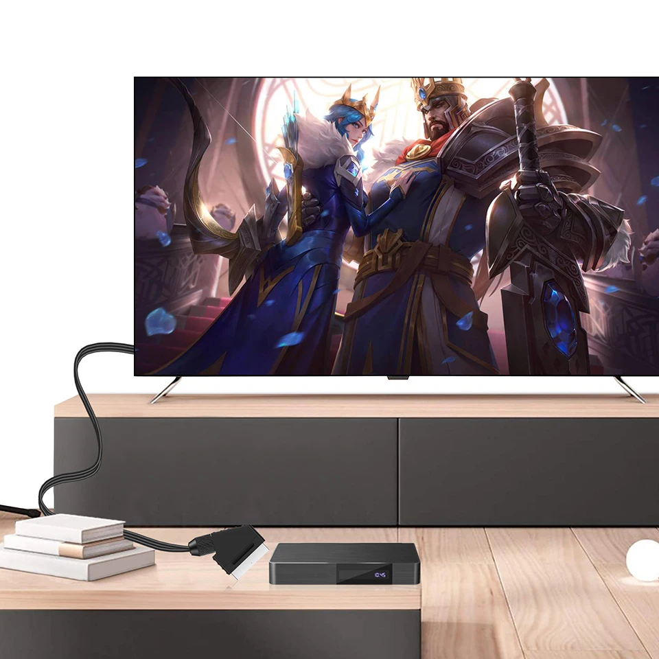 Convertidor Scart a HDMI, adaptador de Audio y vídeo 1080P, entrada SCART a salida HDMI para HDTV Sky Box, enchufe STB para TV HD y DVD - imagen 3