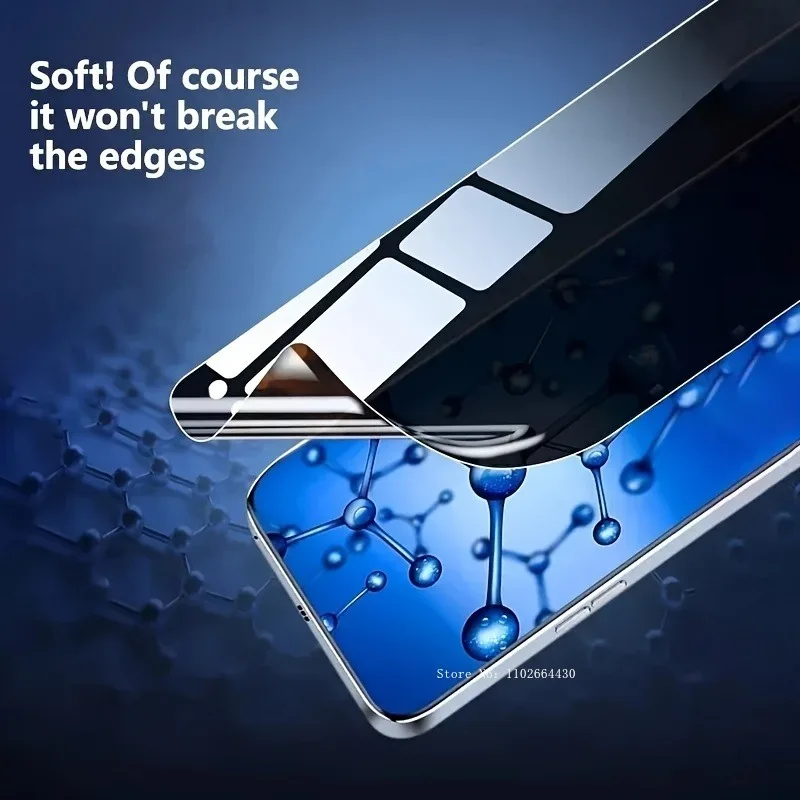 4 Uds película de hidrogel antiespía para Xiaomi POCO F7 Ultra F6 Pro F5 C75 C85 4G Protector de pantalla para Xiaomi POCO X7 Pro X6 X5 X3 película - imagen 3