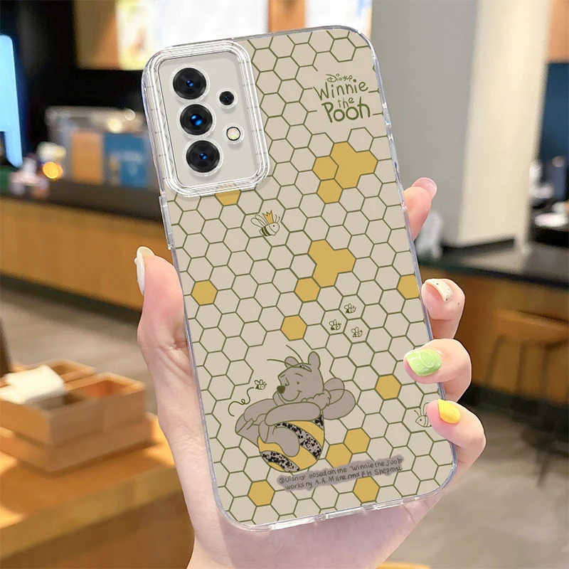 Funda Pooh Bear Shine Camlet para Samsung Galaxy S24 S23 Ultra Plus S21 FE A73 A72 A71 A54 A53 A52 A51 A50 A34 A33 A32 4G 5G - imagen 2