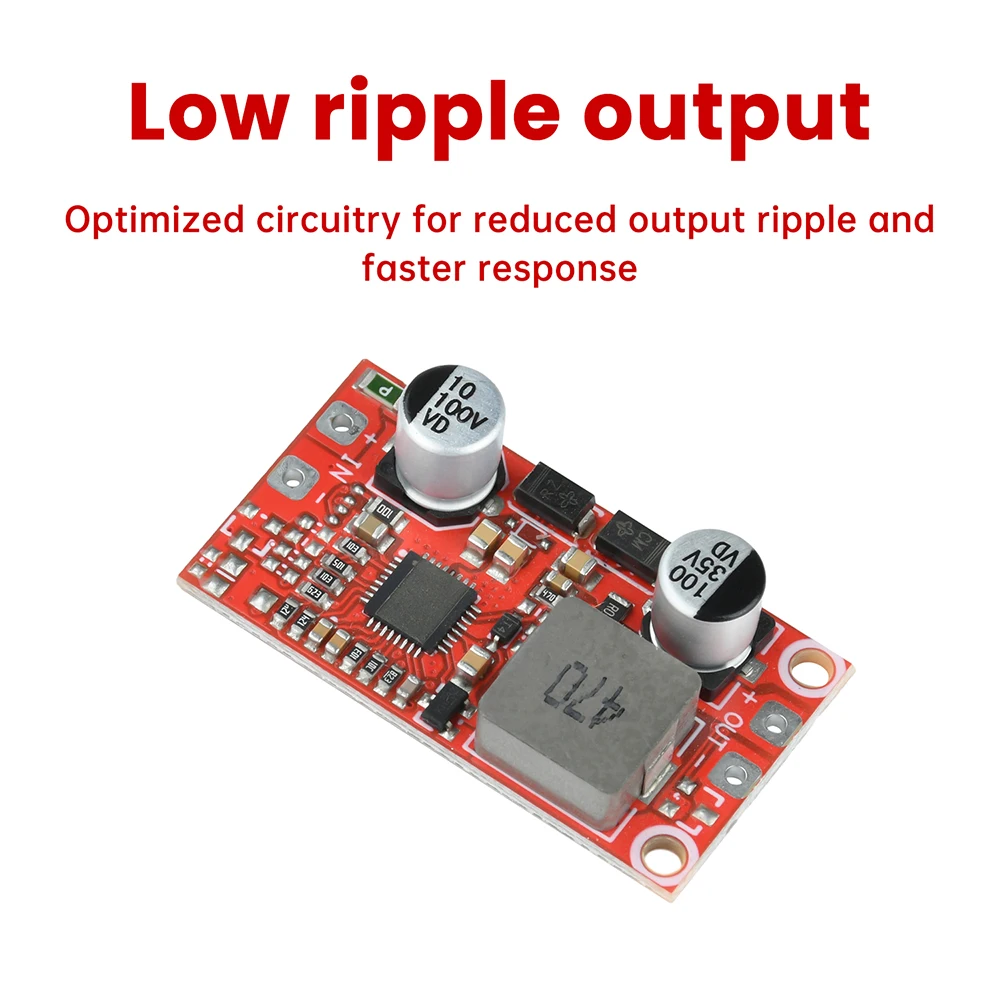Placa reductora del convertidor Buck 3A, módulo de fuente de alimentación de 12-100V a 5V 12V DC-DC, alta eficiencia, baja ondulación - imagen 2