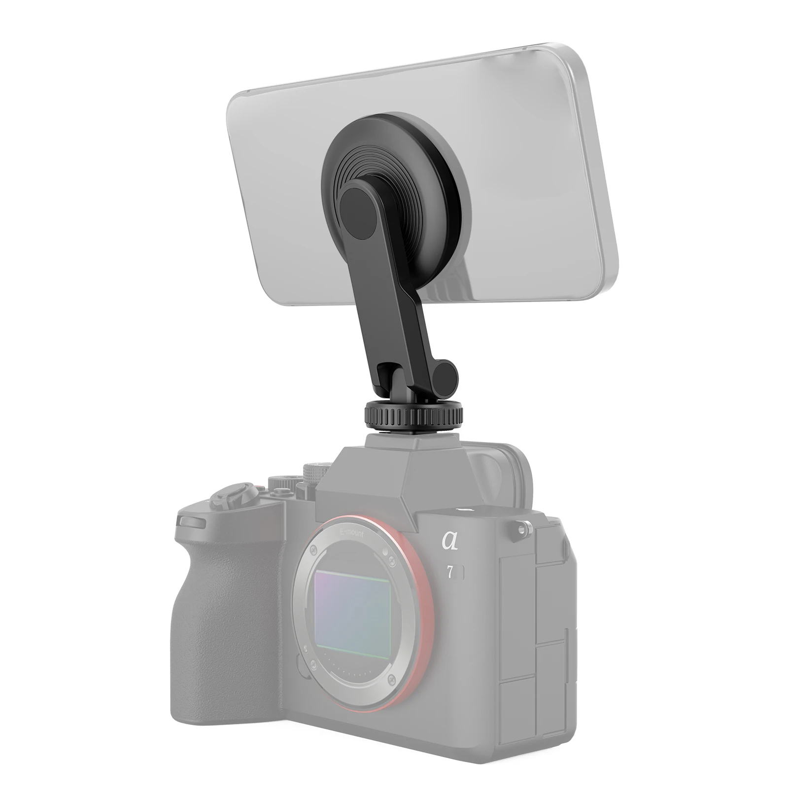 【11.11 Sale】Magnetic Phone Tripod Mount, Cold Shoe & 1/4" Thread for  15-12/, Portable 3-in-1 Holder - imagen 3