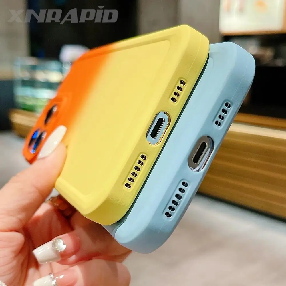 Funda de silicona con gradiente para lente de cámara, Protector para Realme 5, C35, C55, 9 Pro Plus, A8, C20, C15, C21Y, C11, C25, Q3s, 8, 7i, 8i, 9i, GT - imagen 5