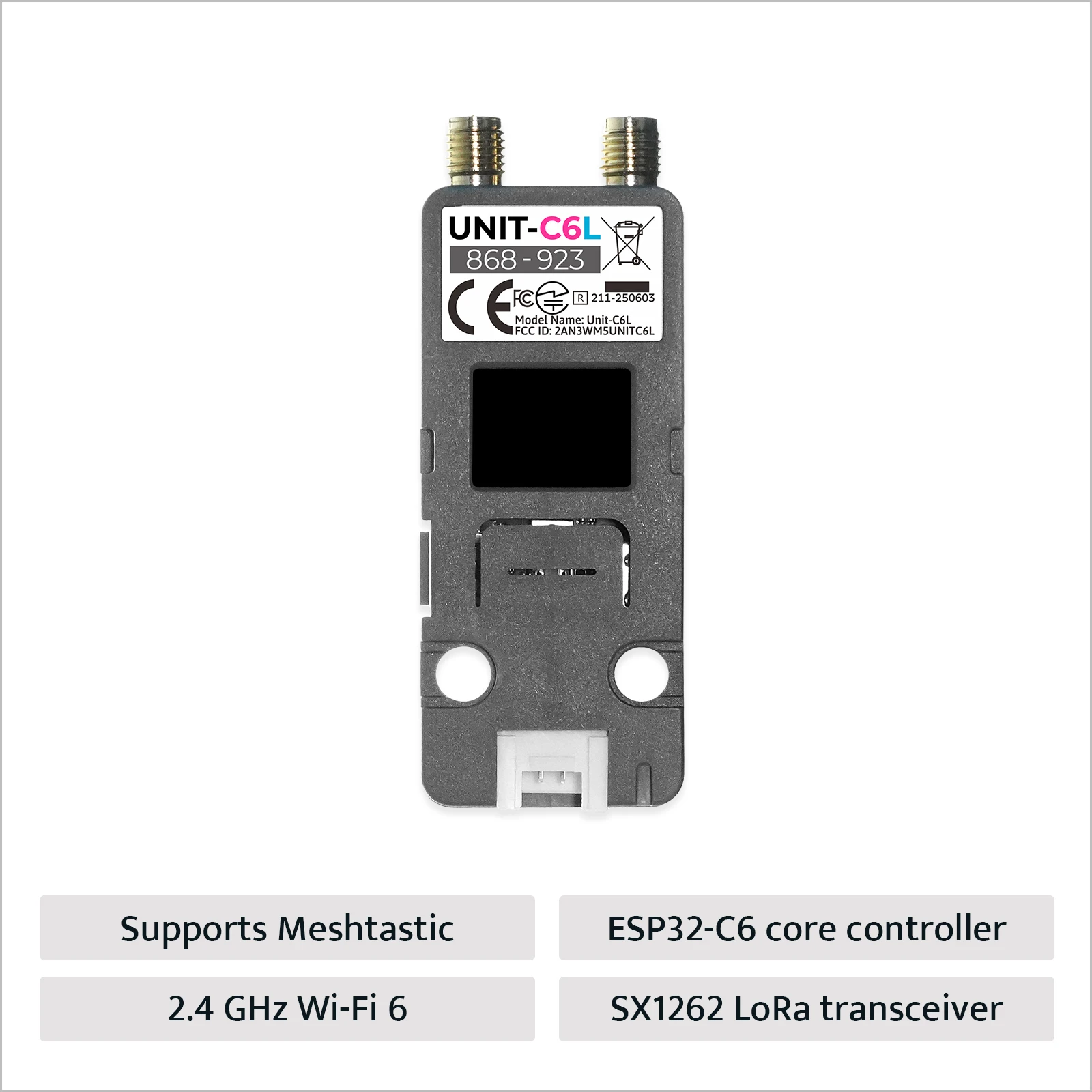 Unidad oficial C6L M5Stack para meshtastic (SX1262.ESP32-C6) - imagen 4