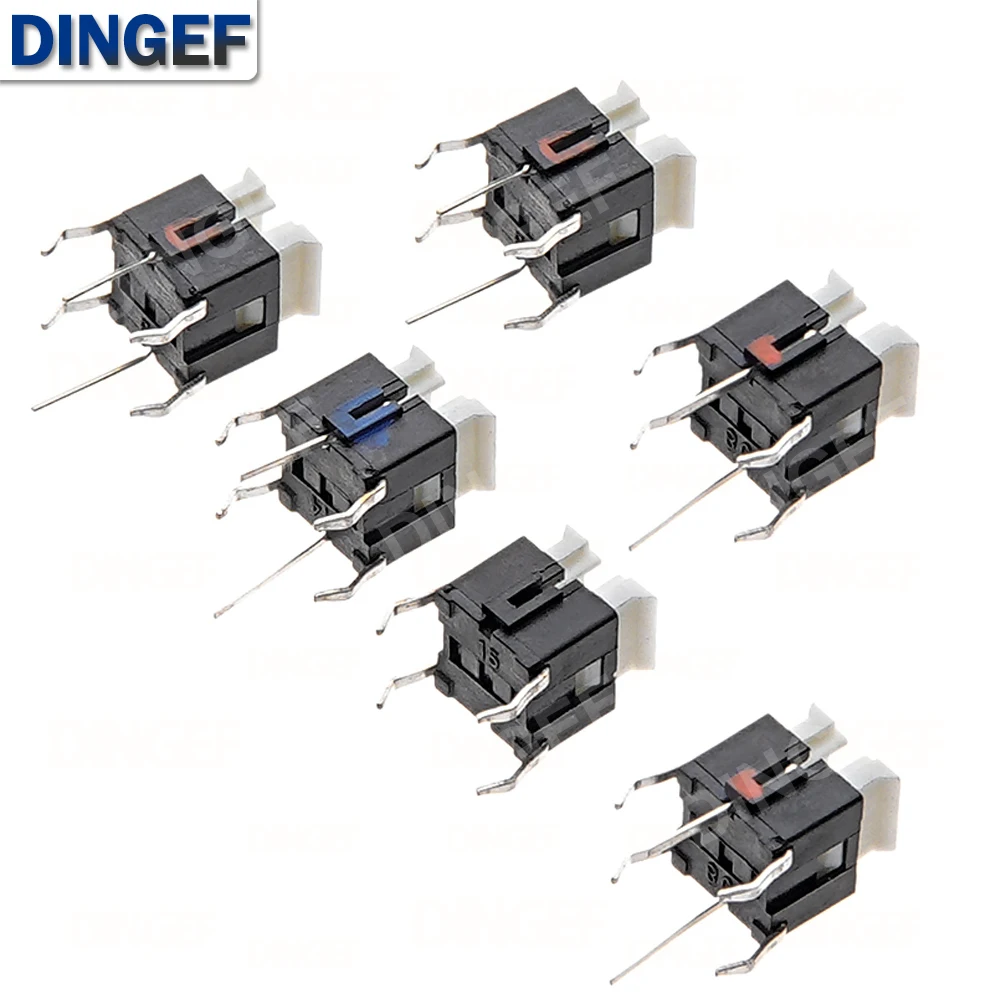 10 unids/lote Interruptor táctil Iight 6*6*7 H interruptores táctiles con LED 6X6X7 MM microinterruptor/llave 6*6*7,2mm rojo blanco azul amarillo verde - imagen 3
