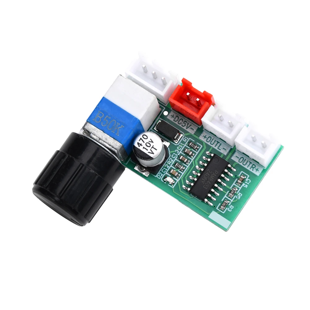 PAM8403 Audio 2x3W Mini placa amplificadora de potencia Digital de doble canal para módulo amplificador de Audio estéreo Clase D potencia de 5V - imagen 2