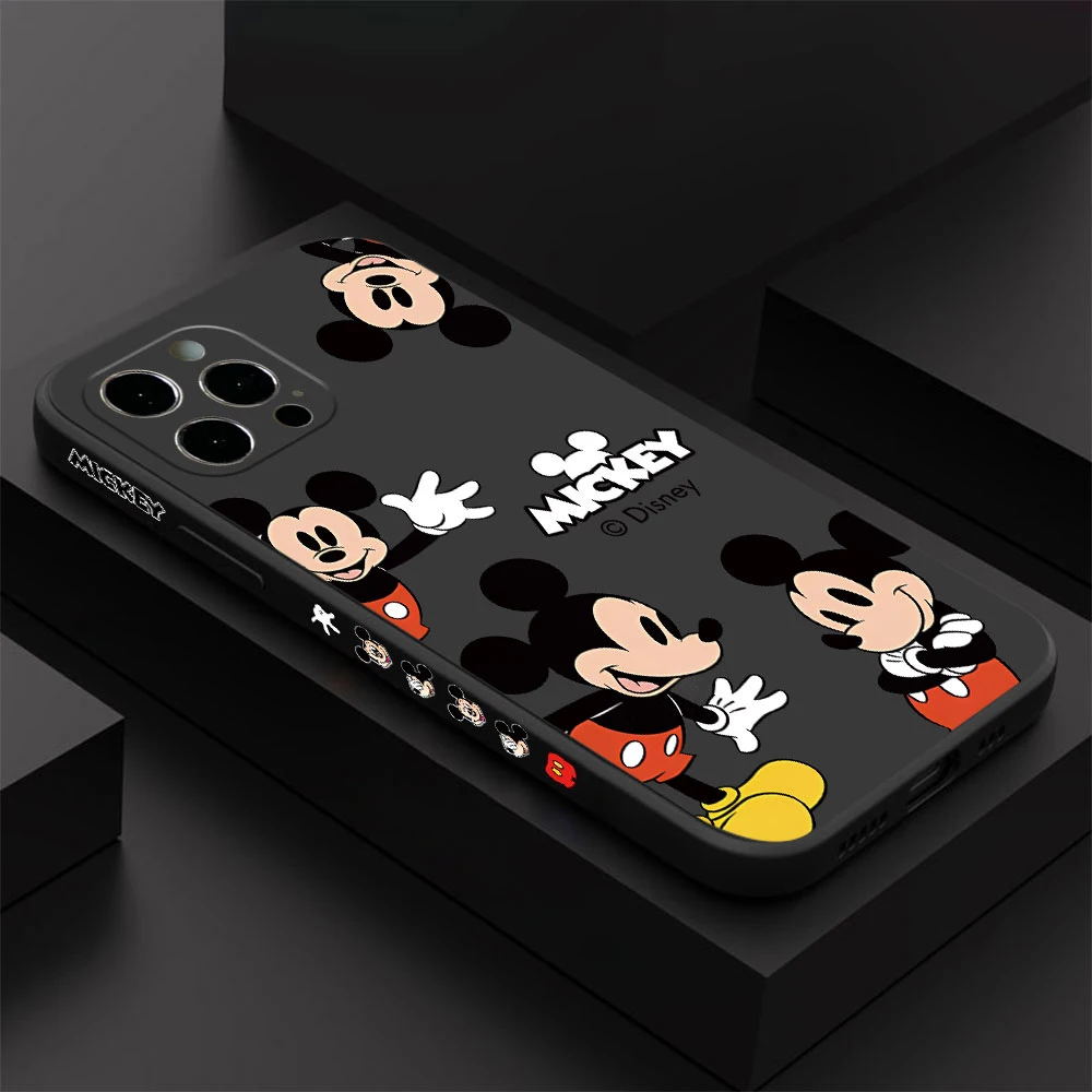 Funda de teléfono de Mickey y Minnie Mouse para Oppo, cubierta suave de borde recto para modelos Realme, C65, C63, C55, C53, C35, C33, 11, 10, 9, 9i, 8, 8i, 7 Pro Plus, 4G, 5G - imagen 2